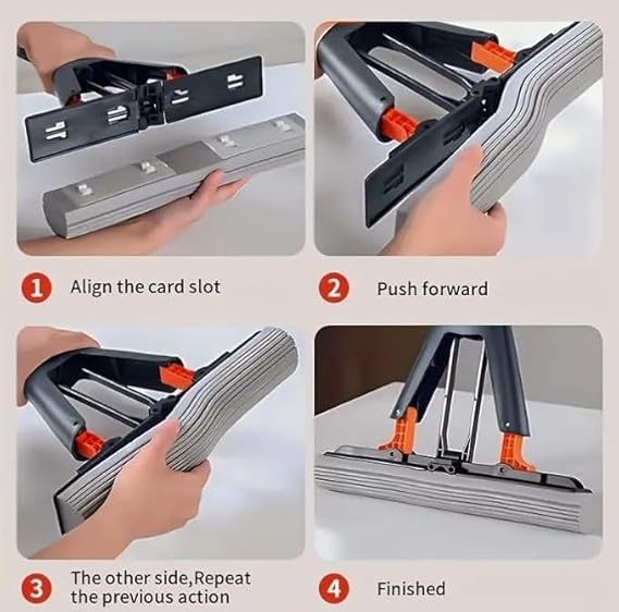 Multi-Purpose Foldable Floor Cleaning Squeeze Mop Wiper